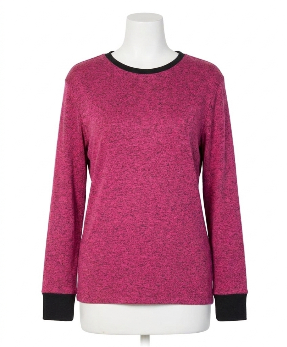 NEW FRENCH KYSS scoop neck top in rose